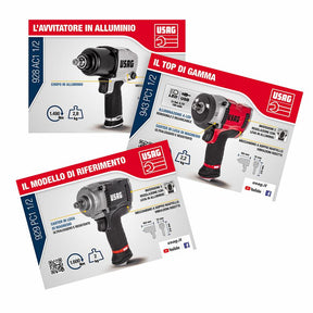 Kit magneti avvitatori ad impulsi 1/2 6002 MPA USAG U60025025