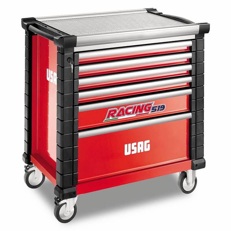 USAG U05190546 - 519 RS6/4V  CARRELLO RACING ROSSO VUOT
