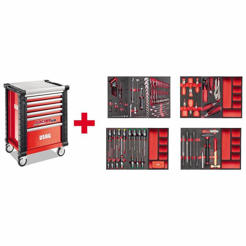USAG U05190628 - 519 RS6/3MM CARRELLO CON ASSORTIMENTO