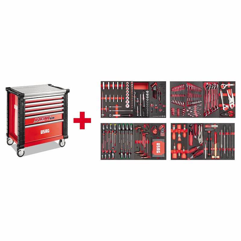 USAG U05190632 - 519 RS6/4MM CARRELLO CON ASSORTIMENTO