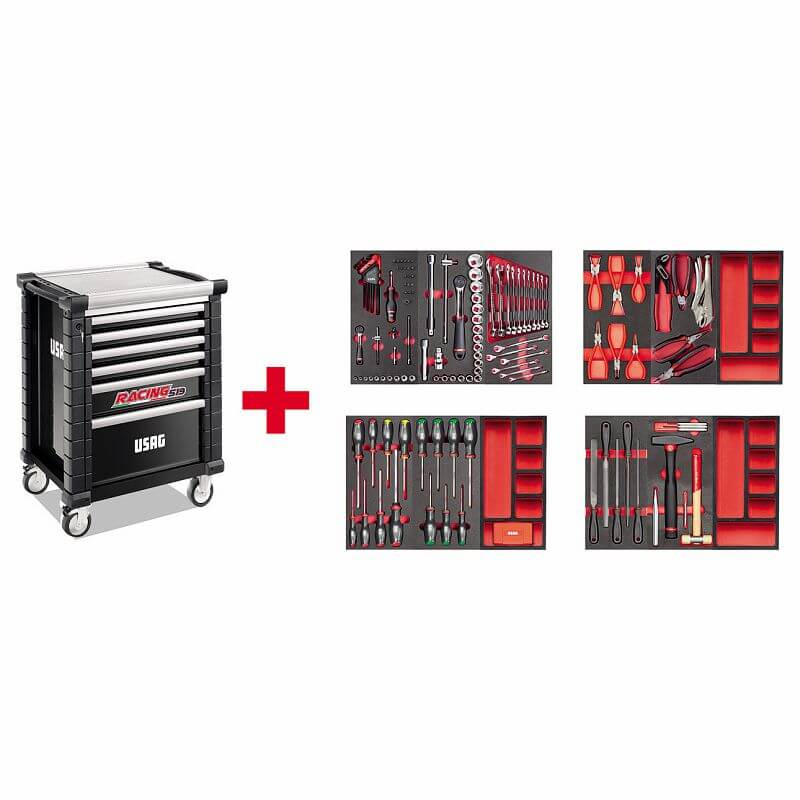 USAG U05191628 - 519 RS6/3NMM CARRELLO CON ASSORTIMENTO