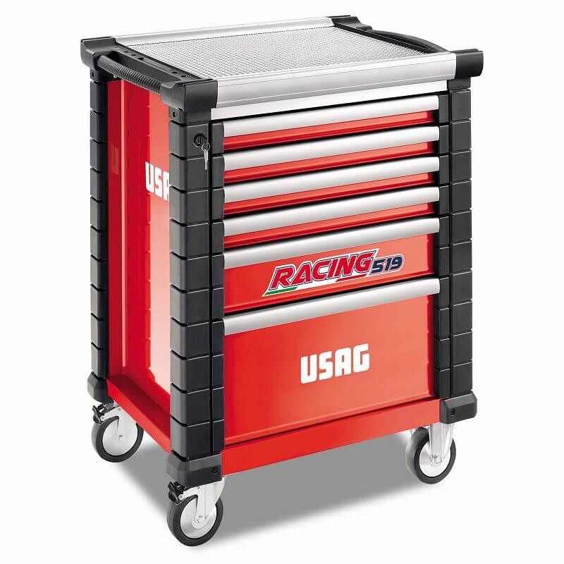 USAG U05190506 - 519 RS6/3V CARRELLO RACING ROSSO VUOTO