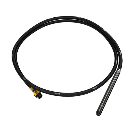 Ago vibrante per vibratore cemento 5 metri DeWALT con tubo e puntale in acciaio.