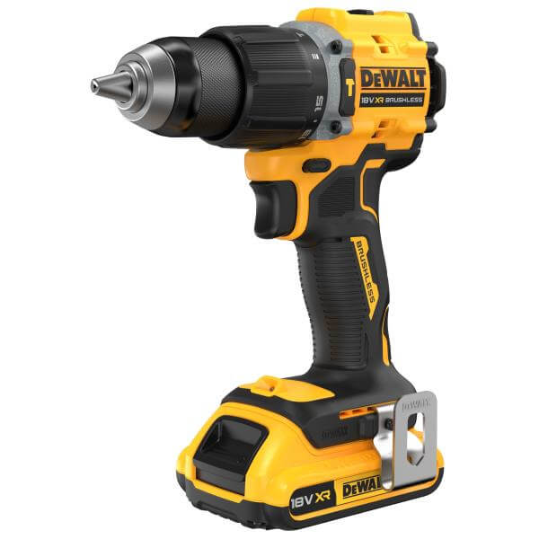 DeWALT DCD799D2T-QW - Trapano Avvitatore con percussione compatto 2 Velocità XR 18V BRUSHLESS - 2 x 18V XR 2ah DeWALT