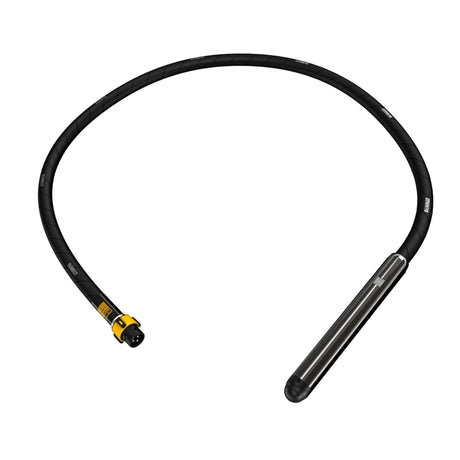 Ago vibrante POWERSHIFT 2 metri 50mm per vibratore per cemento con tubo nero e punta in metallo.