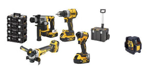 DeWALT DCK5007P4T-IT - DCD805 + DCF850 + DCG405 + DCH172 + DCLE34021 + 4 x XR 18V 5Ah DeWALT