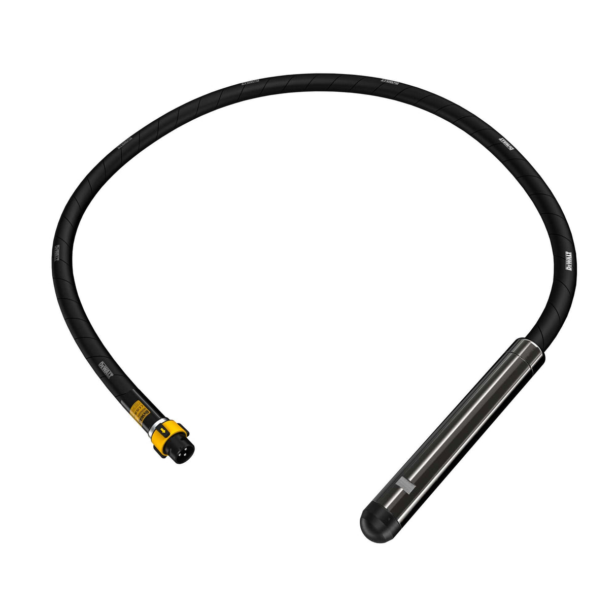 Ago vibrante per cemento DeWALT 2 metri 59mm, attrezzatura per vibratore POWERSHIFT ideale per lavori edili.
