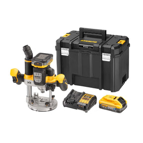 DeWALT DCW620H2-QW - Elettrofresatrice ad affondamento XR 18V Motore BRUSHLESS - 2 x XR 18V Powerstack 5Ah DeWALT