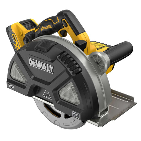 DeWALT DCS383H2-QW - Sega Circolare per metalli 18V XR Motore BRUSHLESS. ø lama/foro 184/16mm - 2 x 18V POWERSTACK 5Ah DeWALT