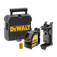 Tracciatore laser DeWALT DW088K-XJ con valigetta e supporto magnetico, dotato di 3 batterie AA.