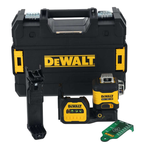 laser multilinea verde DeWALT DCE089NG18-XJ in valigetta TSTAK con accessori inclusi