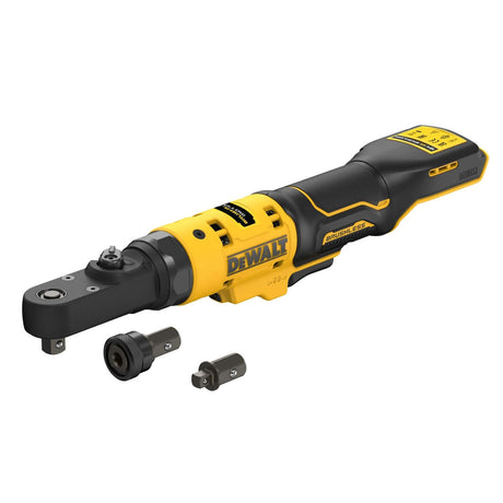DeWALT DCF500N-XJ cricchetto attacco quadro brushless 75 Nm con attacchi intercambiabili 1/4" e 3/8".