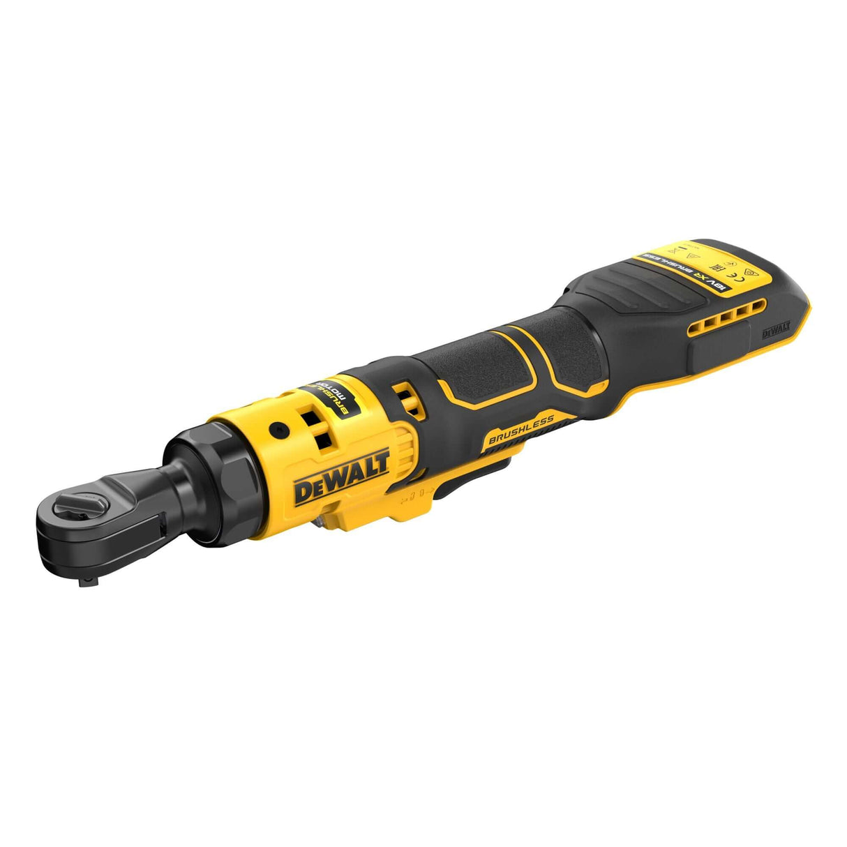 DeWALT DCF514N-XJ - Cricchetto attacco 1/4''
Motore BRUSHLESS, velocità 0-250 giri/min, coppia massima 54 Nm. Senza batteria e caricabatteria. DeWALT