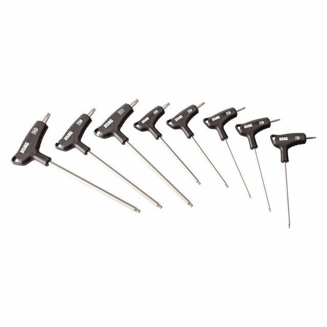 Serie di 8 chiavi maschio con profilo TORX® speciale X-Grip e impugnatura bimateriale 280 HXTX/SE8 USAG U02802451