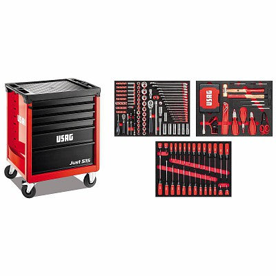Carrello JUST con assortimento MANUTENZIONE 495 JSM (265 pz) 515 J6SM USAG U05150636