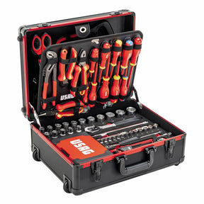 Valigia trolley con assortimento per elettrotecnica (181 pz) 002 TME USAG U00020018