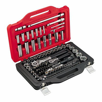 Assortimento in cassetta modulare con bussole esagonali ed inserti per avvitatura (100 pz) 601 USAG U06010031