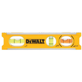 Livella torpedo compatta lunghezza cm 16,5. 1 bolla orizzontale, 1 bolla verticale e 1 ulteriore DeWALT DWHT42525-0