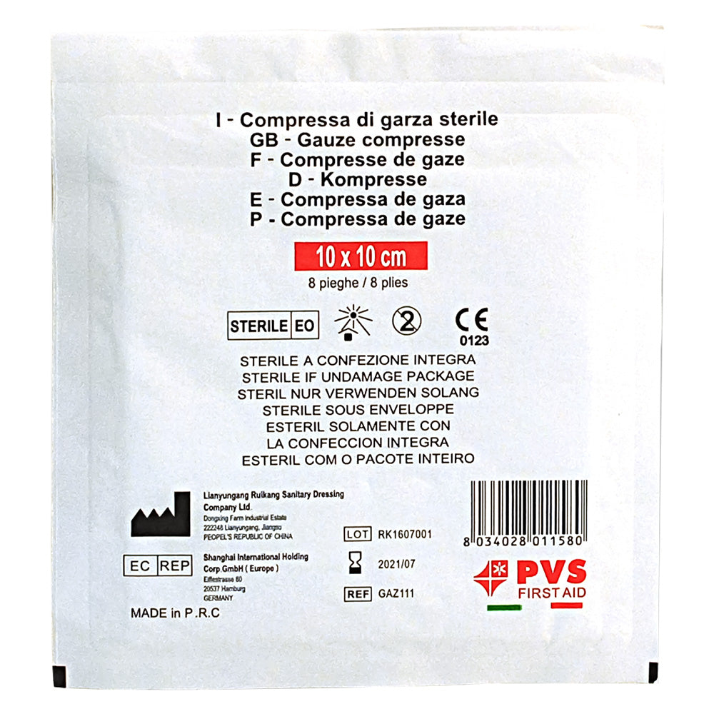 BUSTA GARZA COMPRESSA STERILE