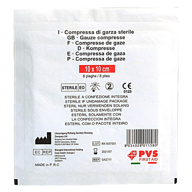 BUSTA GARZA COMPRESSA STERILE