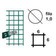 SIDEX RETE ELETTROSALDATA PLASTIFICATA H 60 cm - 6 x 6 mm - F.1,0
