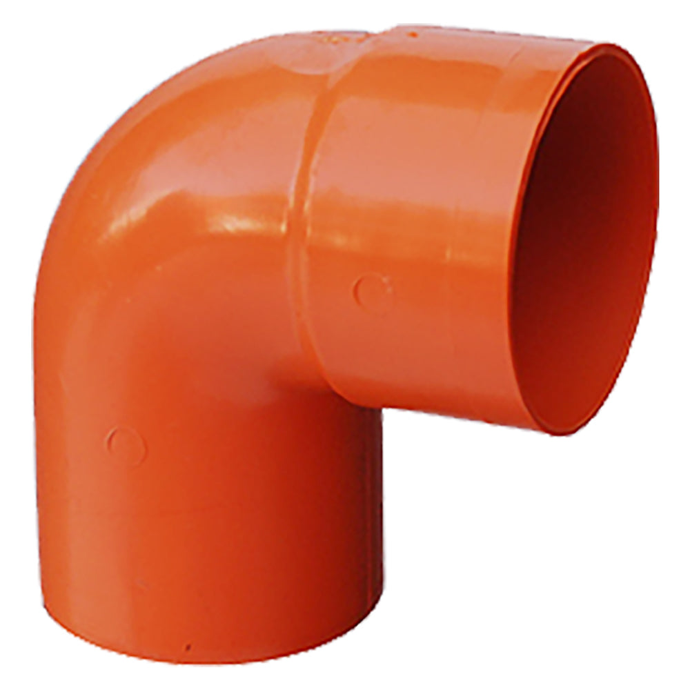 CURVA 87° PER TUBO PLUVIALE IN PVC 87° Ø80 (chiusa)
