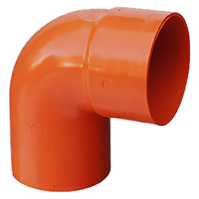 CURVA 87° PER TUBO PLUVIALE IN PVC 87° Ø80 (chiusa)