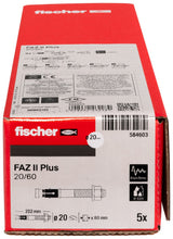 fischer FAZ II Plus 20/60 (confezione da 5 pz)