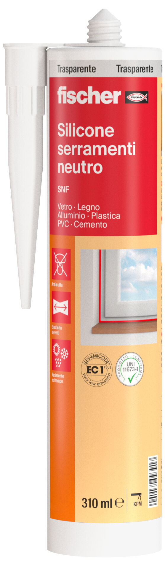 fischer SNF 310-TR SILICONE NEUTRO SER (confezione da 25 pz)