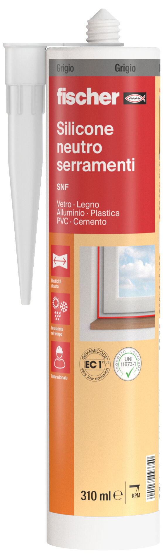 fischer SNF 310-GR SILICONE NEUTRO (confezione da 25 pz)