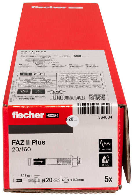 fischer FAZ II Plus 20/160 (confezione da 5 pz)