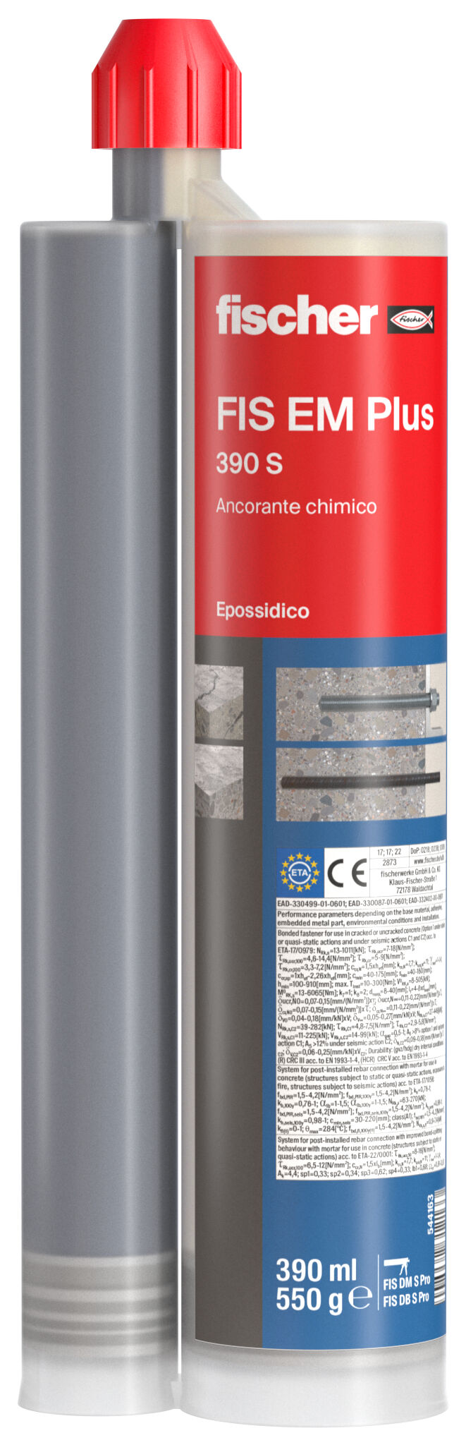 fischer FIS EM Plus 390 S (confezione da 6 pz)