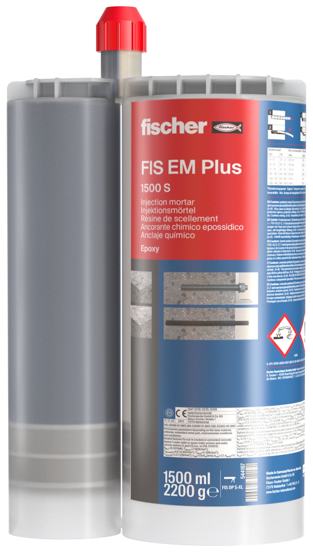 fischer FIS EM Plus 1500 S (confezione da 4 pz)