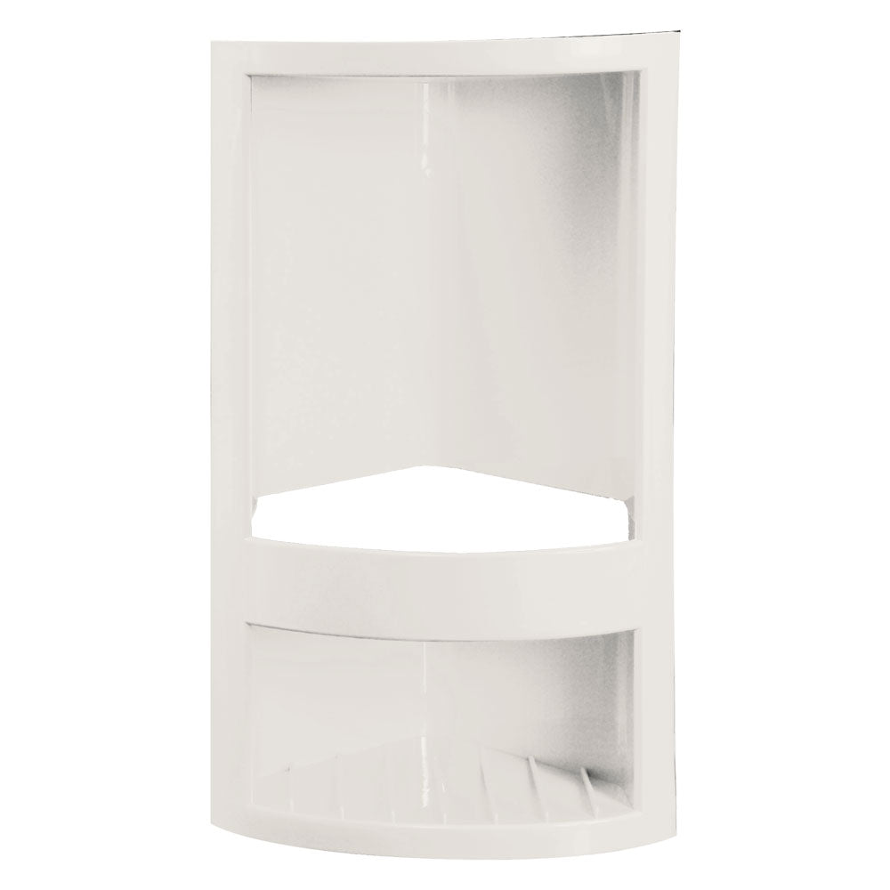 ANGOLARE PER DOCCIA cm 14 x 14 x h.32,5 - bianco