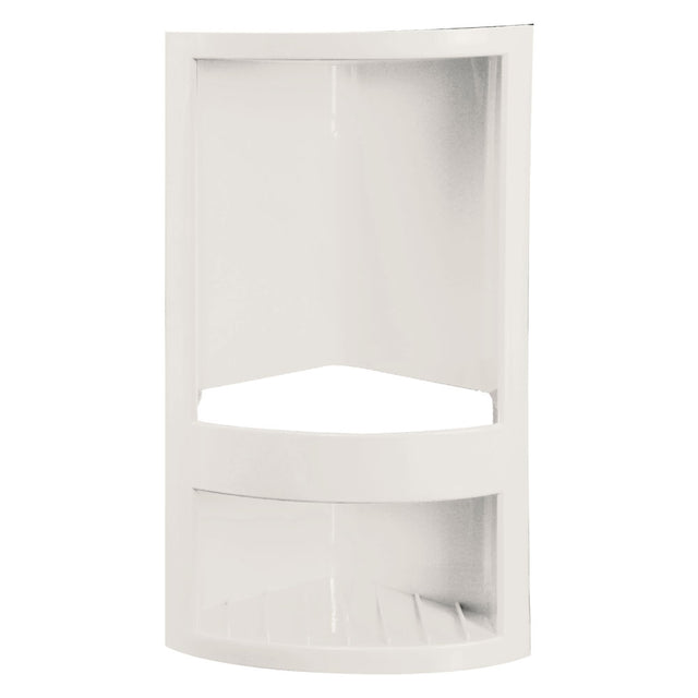ANGOLARE PER DOCCIA cm 14 x 14 x h.32,5 - bianco