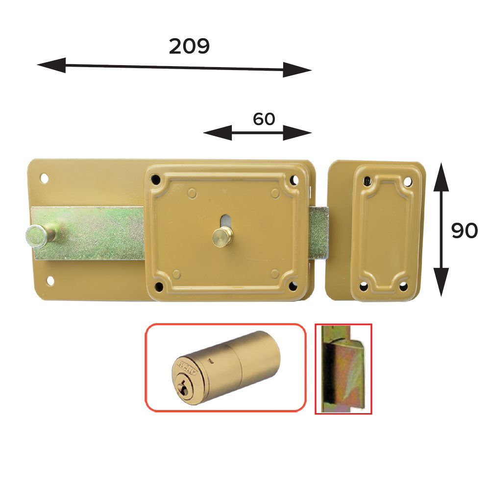 FF SERRATURA FERROGLIETTO 'P-CF'