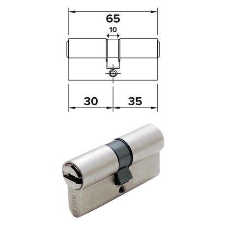 ISEO CILINDRO SAGOMATO 'R6 PLUS'