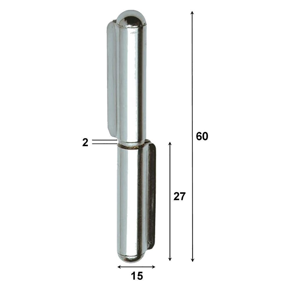 ALDEGHI LUIGI CERNIERA IN ACCIAIO INOX ART.1223IN