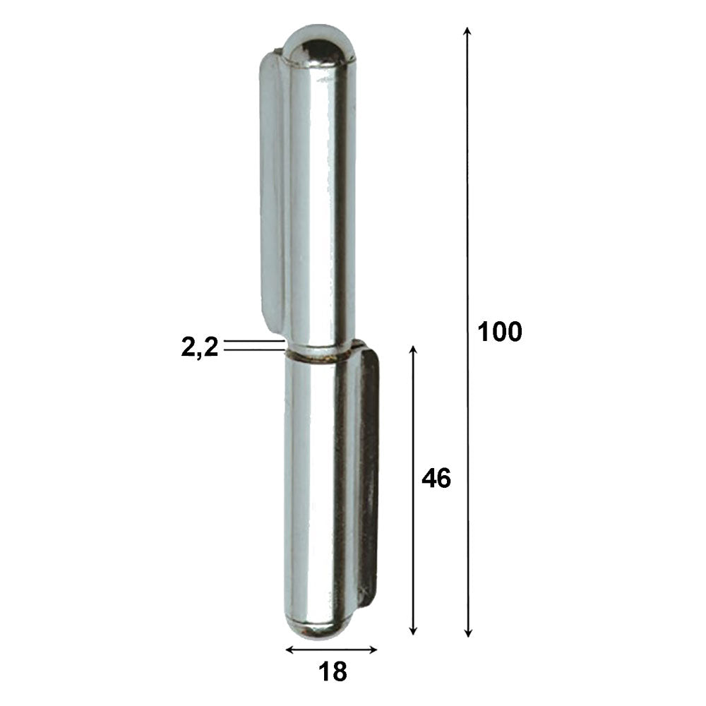 ALDEGHI LUIGI CERNIERA IN ACCIAIO INOX ART.1223IN