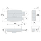 CISA ERRATURA PORTONCINO DA APPLICARE PER LEGNO ART. 50121