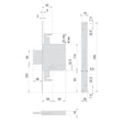 CISA SERRATURA A DOPPIA MAPPA DA INFILARE PER LEGNO ART. 57015