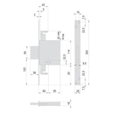 CISA SERRATURA A DOPPIA MAPPA DA INFILARE PER LEGNO ART. 57015