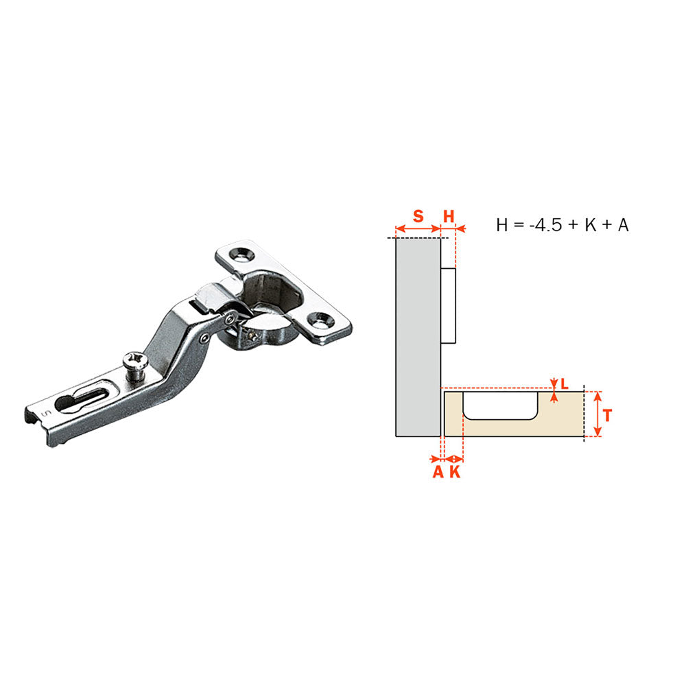 SALICE CERNIERA MINI PER MOBILI 'C6A7'
