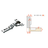 SALICE CERNIERA MINI PER MOBILI 'C6A7'