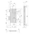CISA SERRATURA DA INFILARE PER LEGNO ART. 5C611