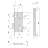 CISA SERRATURA DA INFILARE PER LEGNO ART. 5C631