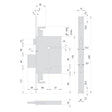 CISA SERRATURA A DOPPIA MAPPA DA INFILARE PER LEGNO ART. 57255 E 60
