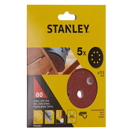 STANLEY DISCO IN CARTA ABRASIVA PER LEVIGATRICI ROTO ORBITALI