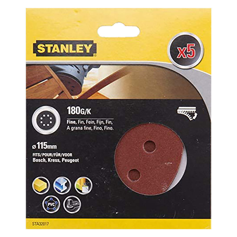 STANLEY DISCO IN CARTA ABRASIVA PER LEVIGATRICI ROTO ORBITALI