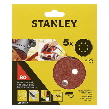 STANLEY DISCO IN CARTA ABRASIVA PER LEVIGATRICI ROTO ORBITALI